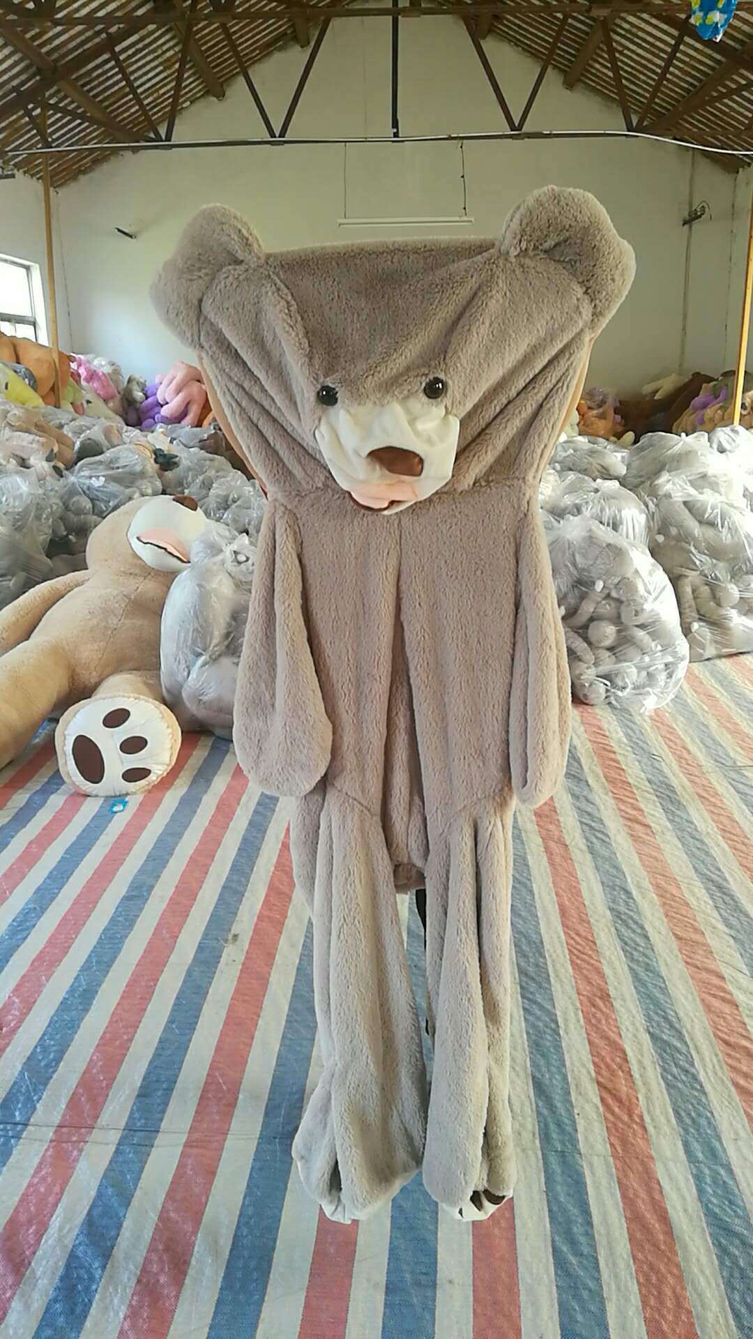 Giant Teddy Bear Plush Toy Leather Shell 3 Giant Teddy Bear Plush Toy Leather Shell - Image 3