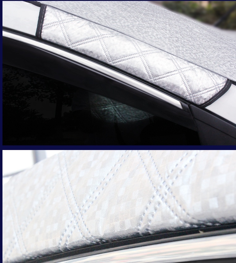 Car Sun & Snow Block Front Windshield Cover 4 Car Sun & Snow Block Front Windshield Cover - Image 4