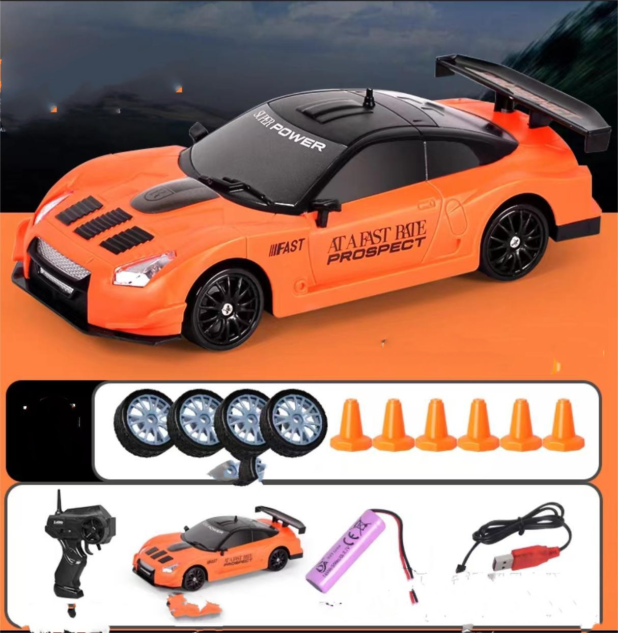2.4G Drift RC 4WD Racing Car Toy 9 2.4G Drift RC 4WD Racing Car Toy - Image 9