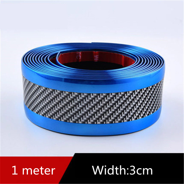 Car Carbon Fiber Pattern Door Protective Sticker 2 Car Carbon Fiber Pattern Door Protective Sticker - Image 2