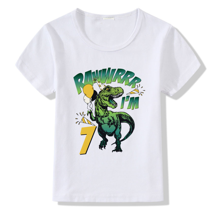 Children's T-shirt Numbers 1-9 Birthday T-shirt 5 Children's T-shirt Numbers 1-9 Birthday T-shirt - Image 5