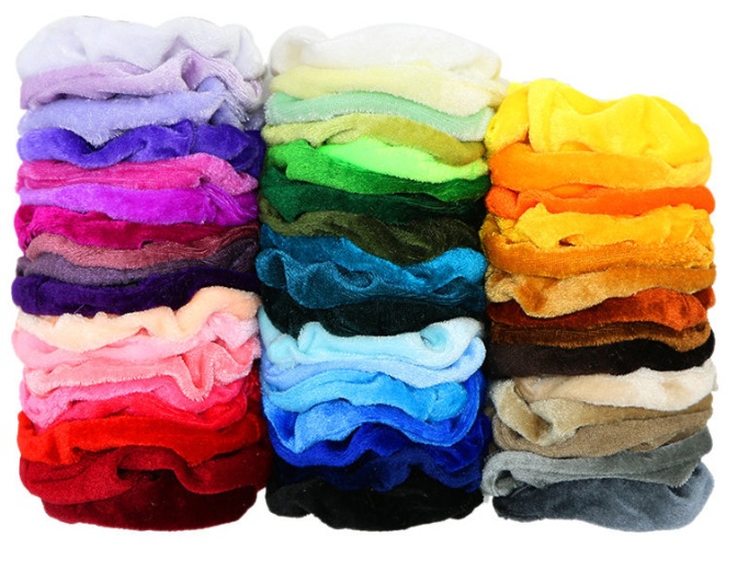 50 Pcs Gold Velvet Hair Ring 9 50 Pcs Gold Velvet Hair Ring - Image 9