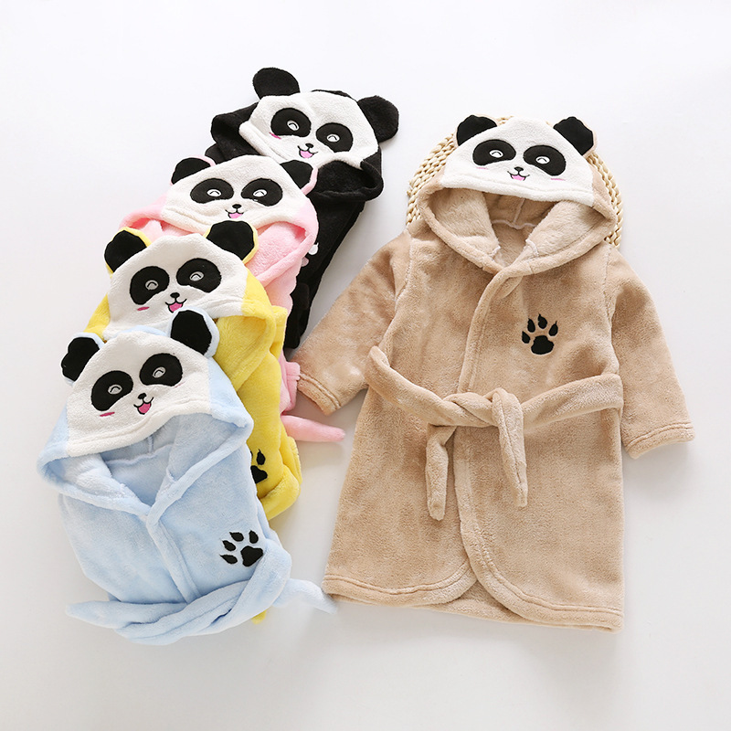 Flannel Lace Hooded Bathrobe 1 Flannel Lace Hooded Bathrobe