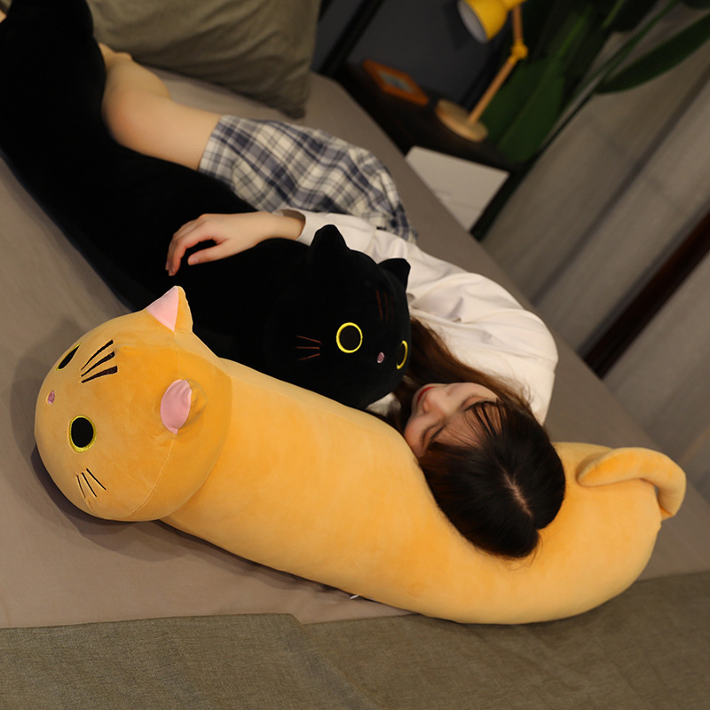 Cat Shaped Stuffed Plush Toy 3 Cat Shaped Stuffed Plush Toy - Image 3