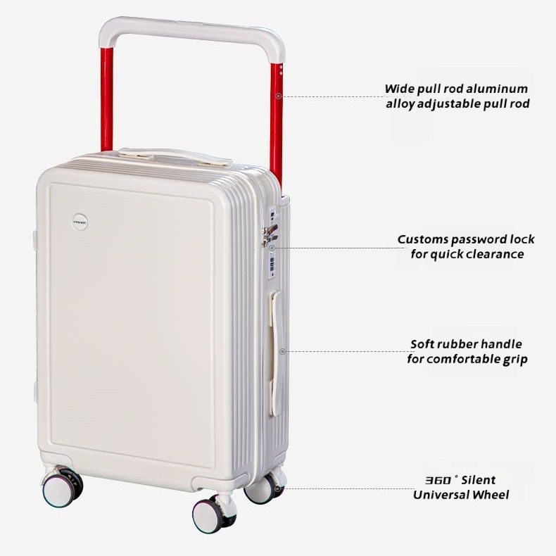 Wide Pull Rod Design Luggage Compartment, Large Capacity Luggage With Foldable Cup Holder And USB Interface 8 Wide Pull Rod Design Luggage Compartment, Large Capacity Luggage With Foldable Cup Holder And USB Interface - Image 8