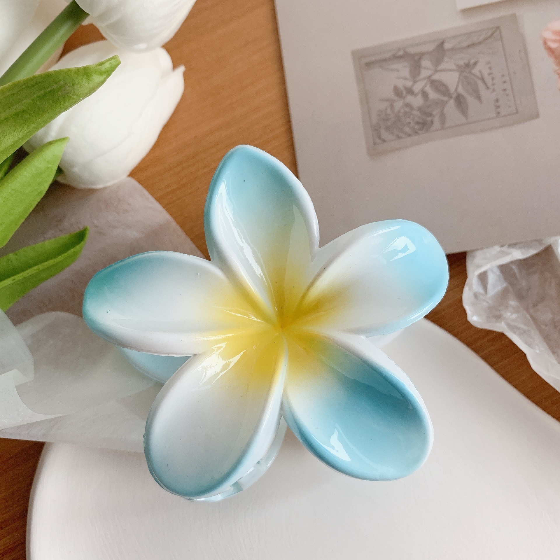 Muweordy Plumeria Hair Clips Flower Hair Clip 7 Muweordy Plumeria Hair Clips Flower Hair Clip - Image 7