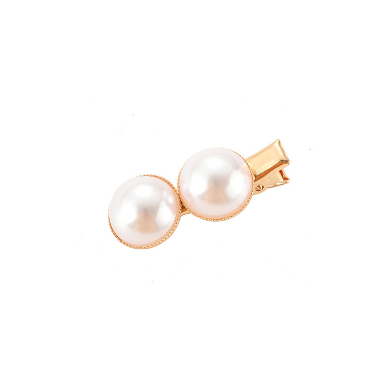 Slip-on Pearl Bow Hair Clip 2 Slip-on Pearl Bow Hair Clip - Image 2