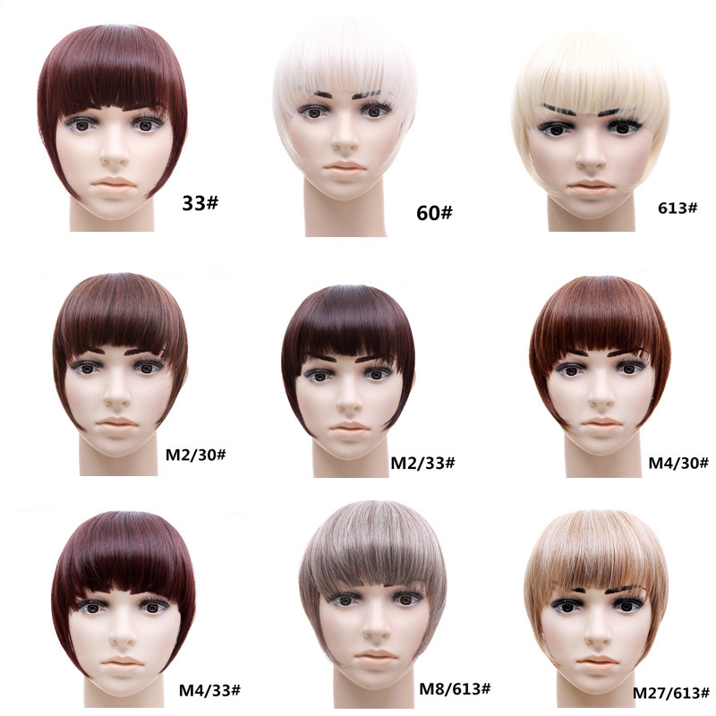 Hair Bangs Hairpiece Accessories Synthetic Fake Bangs 6 Hair Bangs Hairpiece Accessories Synthetic Fake Bangs - Image 6