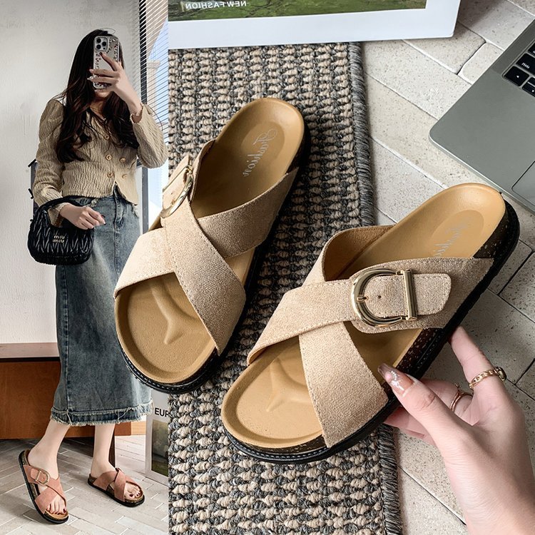 Mori-style Gentle Thick-soled Sandals 1 Mori-style Gentle Thick-soled Sandals