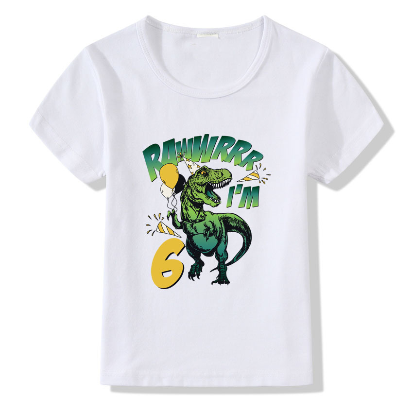 Children's T-shirt Numbers 1-9 Birthday T-shirt 3 Children's T-shirt Numbers 1-9 Birthday T-shirt - Image 3