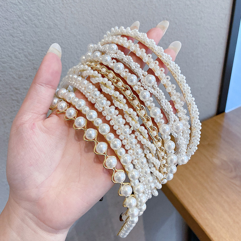 Thin Pearl Headband 2 Thin Pearl Headband - Image 2