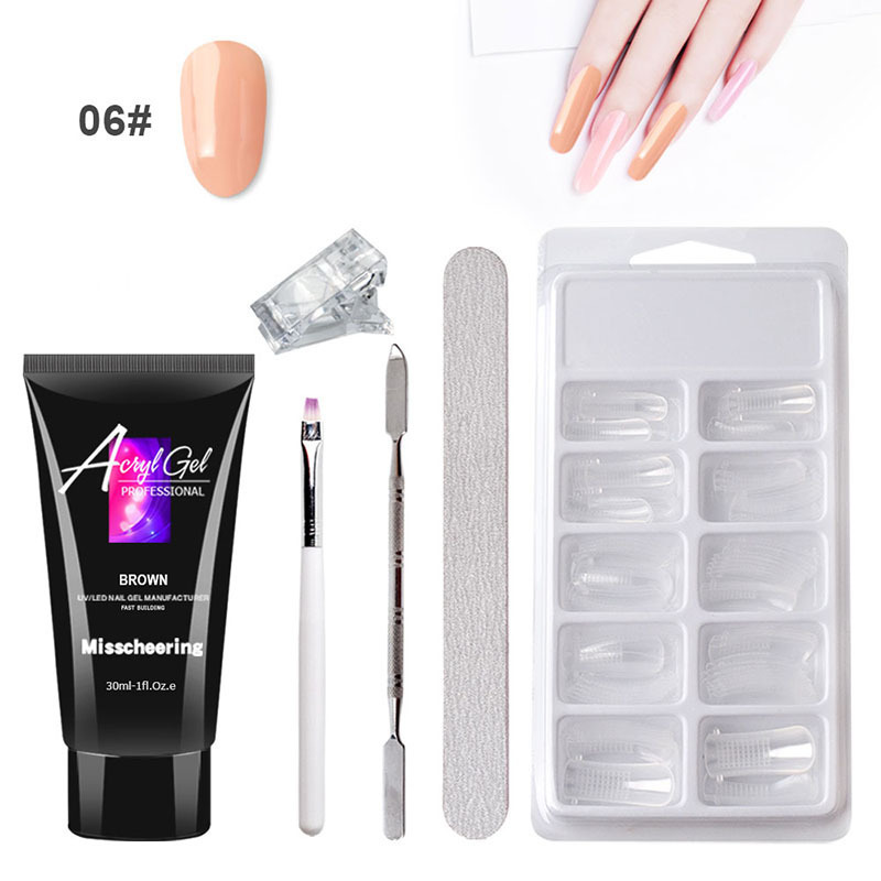 Painless Extension Gel Nail Art Without Paper Holder Quick Model Painless Crystal Gel Set 9 Painless Extension Gel Nail Art Without Paper Holder Quick Model Painless Crystal Gel Set - Image 9