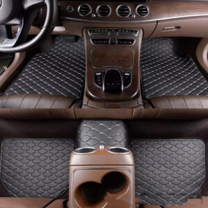Universal Leather Embroidered Pad Car Floor Mats