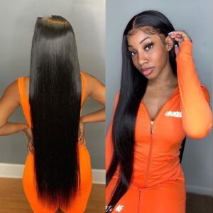 Long Straight Hair Chemical Fiber Headgear