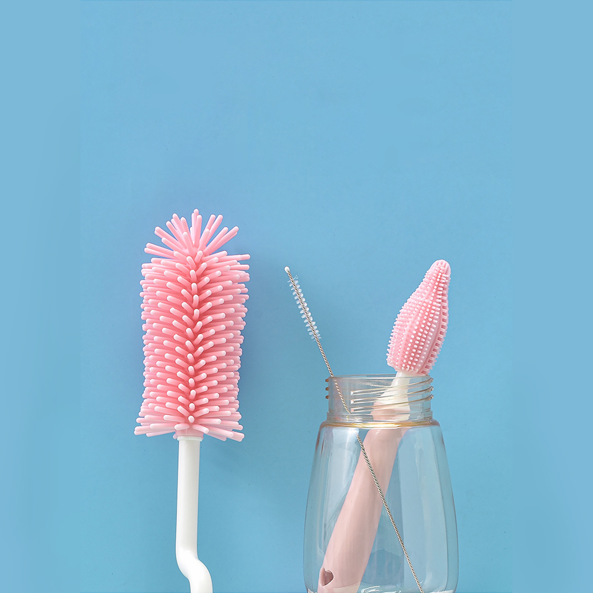 Silicone Baby Bottle Brush 4 Silicone Baby Bottle Brush - Image 4