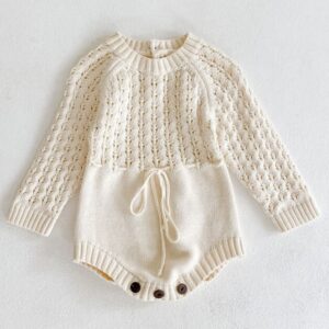 Girl Knitted Long Sleeves Dress