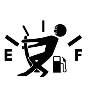Funny Car Sticker Pull Fuel Tank Pointer