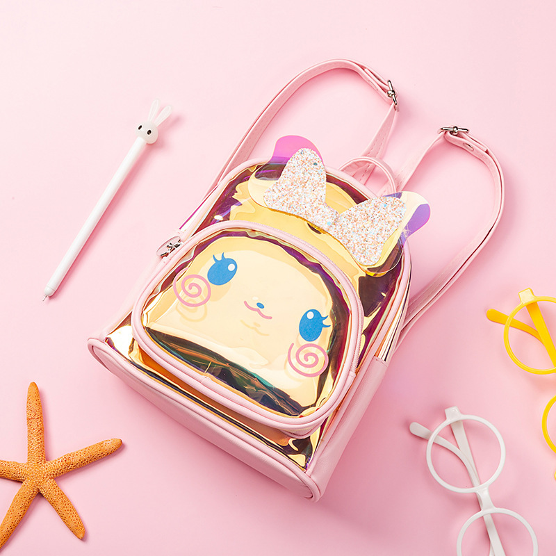 Girls' School Bag Transparent Backpack 5 Girls' School Bag Transparent Backpack - Image 5