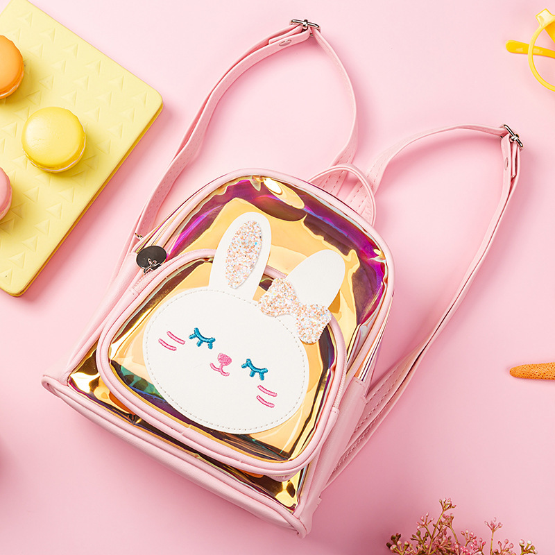 Girls' School Bag Transparent Backpack 1 Girls' School Bag Transparent Backpack