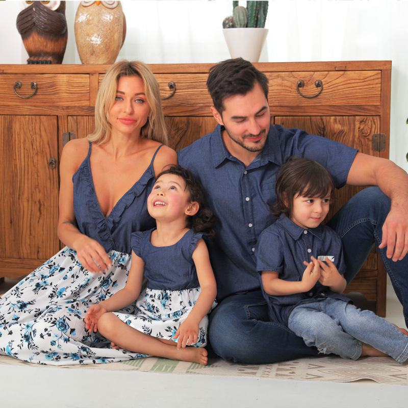 Family Matching Family Denim Skirt 2 Family Matching Family Denim Skirt - Image 2