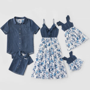 Family Matching Family Denim Skirt