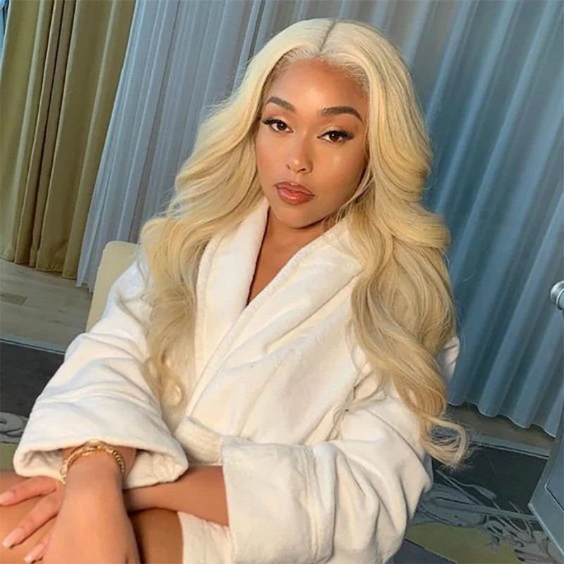 Blonde Lace Front Wig Transparent Lace Frontal Wig Pre Plucked Brazilian Body Wave Human Hair Wigs 2 Blonde Lace Front Wig Transparent Lace Frontal Wig Pre Plucked Brazilian Body Wave Human Hair Wigs - Image 2