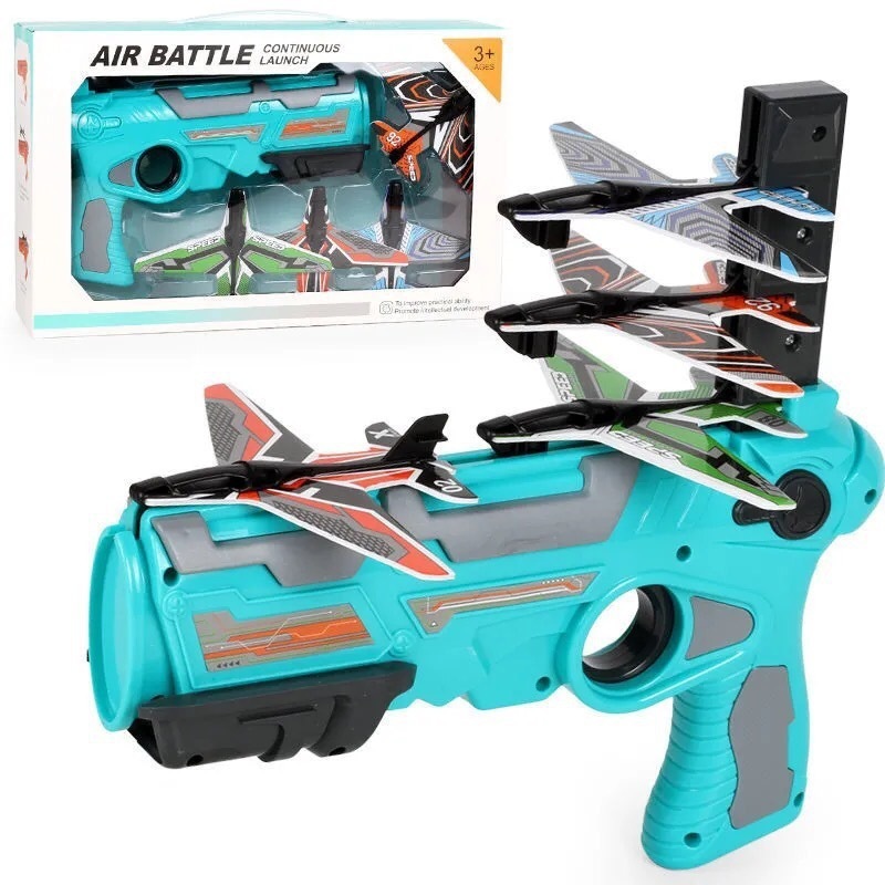 Kids Outdoor Hand Throwing Spin Glider Plane Launcher Toy 2 Kids Outdoor Hand Throwing Spin Glider Plane Launcher Toy - Image 2
