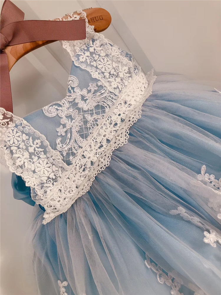 Baby Girl Princess Dress Birthday Dress 4 Baby Girl Princess Dress Birthday Dress - Image 4