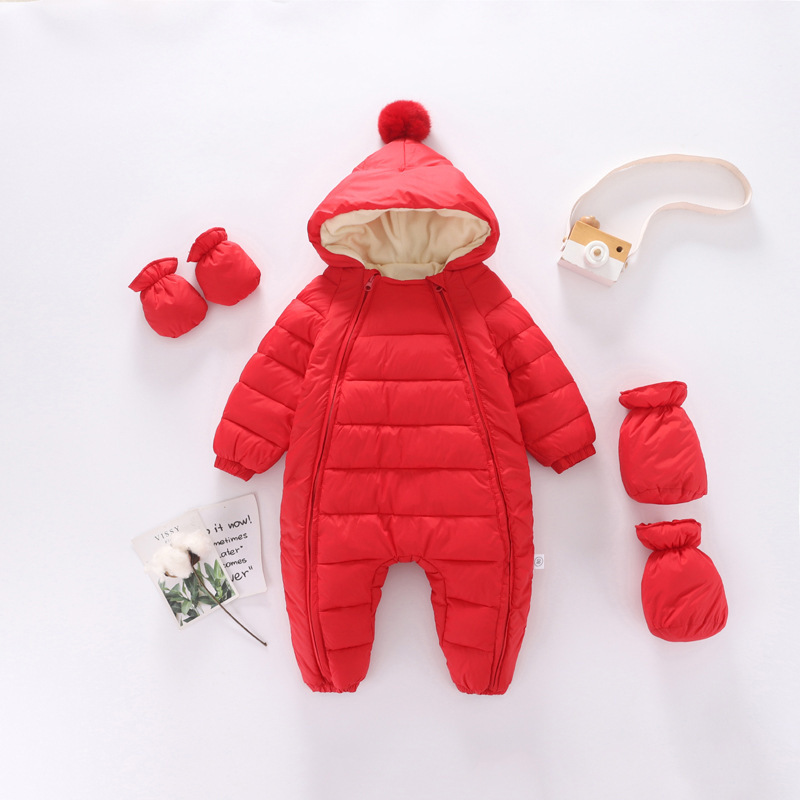 Baby Romper Plus Velvet Padded Romper 2 Baby Romper Plus Velvet Padded Romper - Image 2