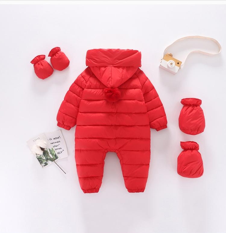 Baby Romper Plus Velvet Padded Romper 4 Baby Romper Plus Velvet Padded Romper - Image 4