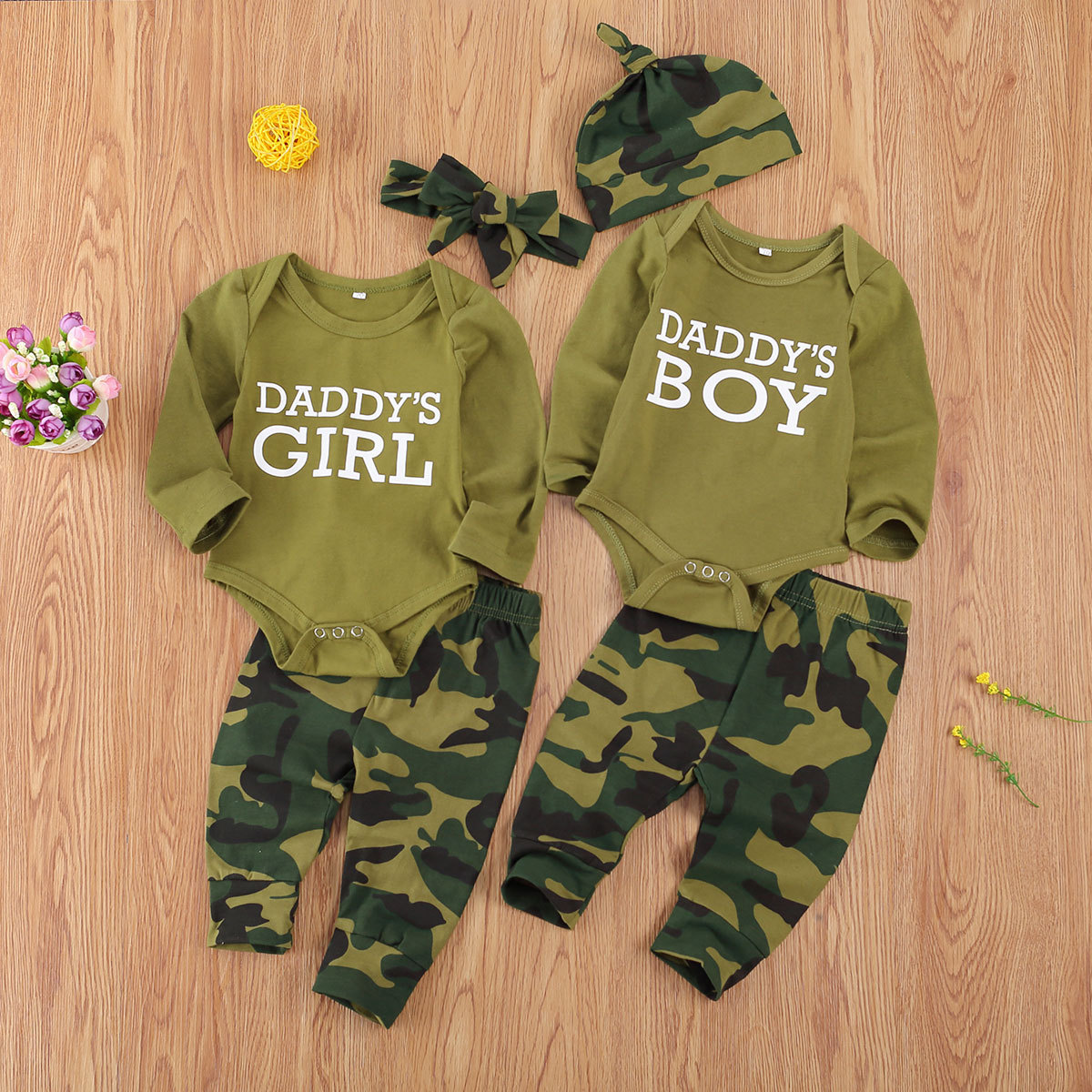 Camouflage Printed Children Set 1 Camouflage Printed Children Set