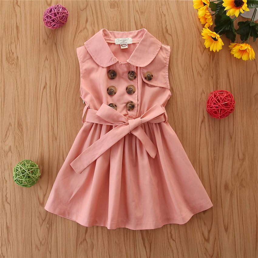 Baby Girl Dress, Princess Casual Sleeveless Clothing 1-6Y 2 Baby Girl Dress, Princess Casual Sleeveless Clothing 1-6Y - Image 2