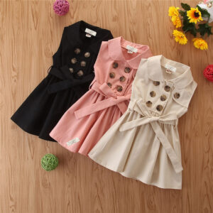 Baby Girl Dress, Princess Casual Sleeveless Clothing 1-6Y
