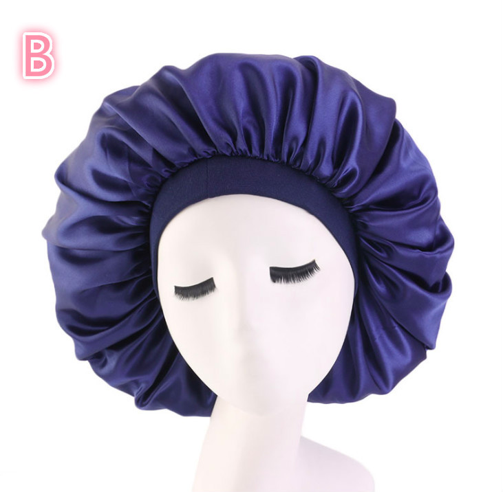 Beauty Print Satin Silk Bonnet Night Cap 3 Beauty Print Satin Silk Bonnet Night Cap - Image 3