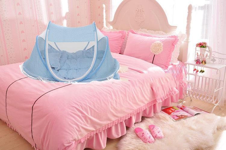 Foldable Baby Bed Net With Pillow 6 Foldable Baby Bed Net With Pillow - Image 6