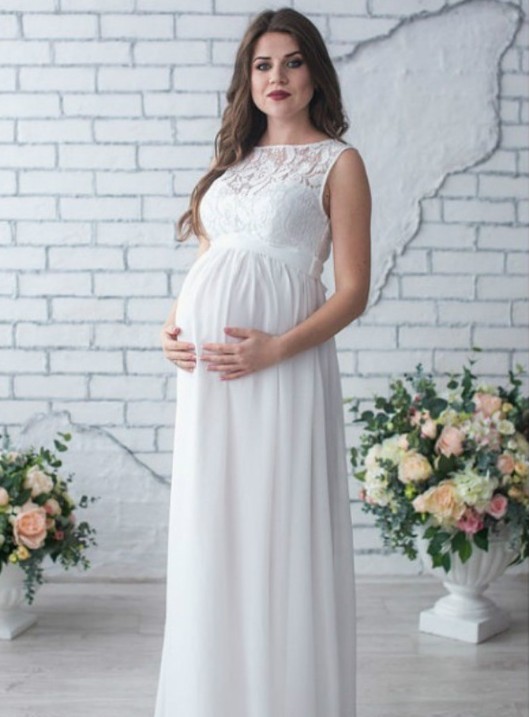 Sleeveless Lace Maternity Dress 2 Sleeveless Lace Maternity Dress - Image 2