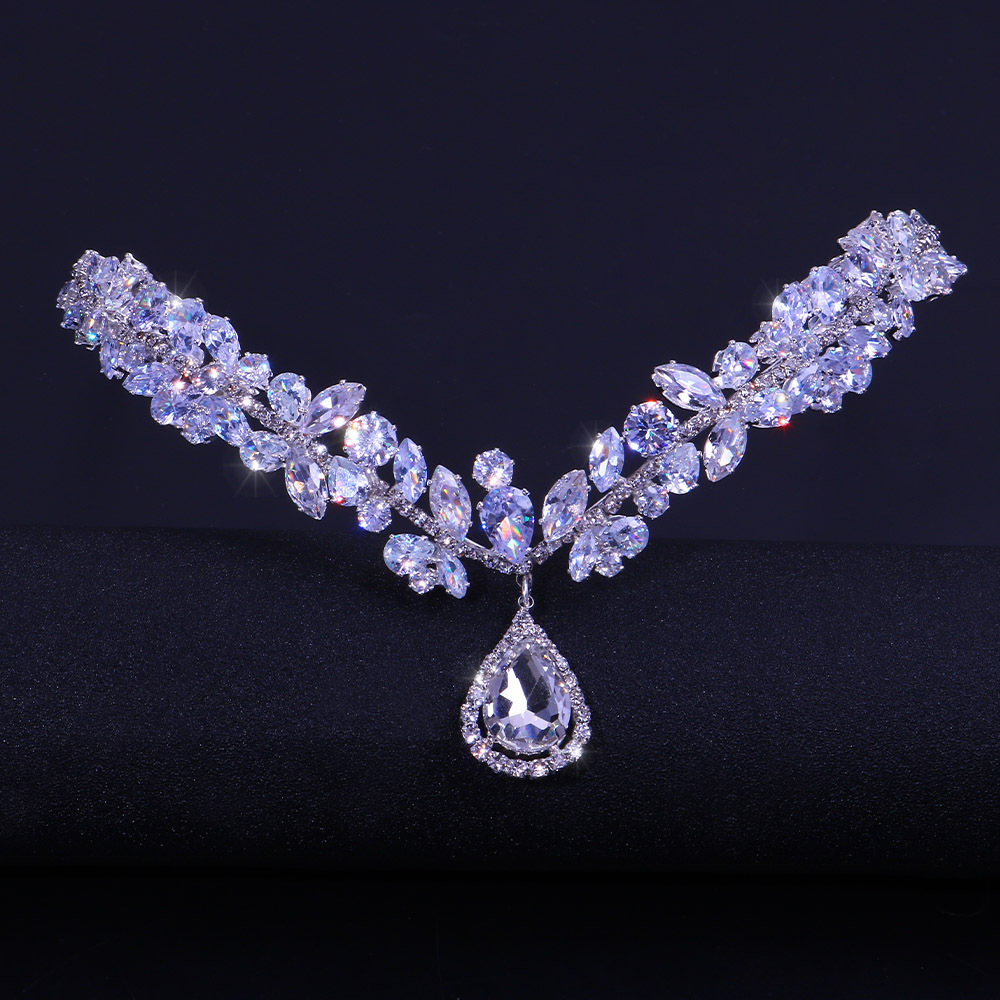 Head Chain Bridal Zircon Headband 2 Head Chain Bridal Zircon Headband - Image 2