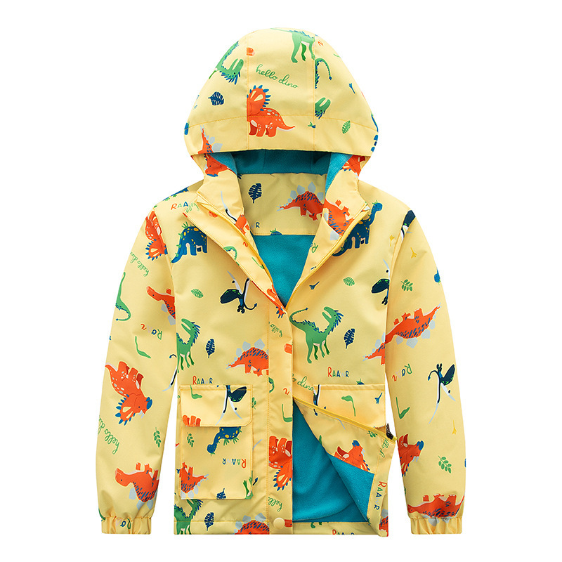 Kids' Windproof Waterproof Jacket Fleece-lined Camouflage 6 Kids' Windproof Waterproof Jacket Fleece-lined Camouflage - Image 6