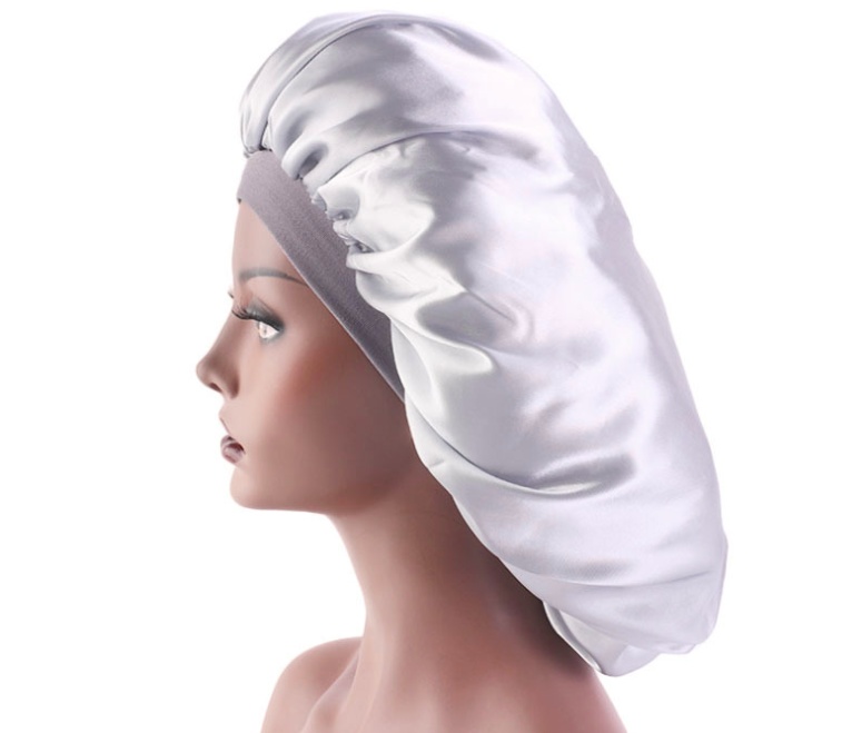 Beauty Print Satin Silk Bonnet Night Cap 7 Beauty Print Satin Silk Bonnet Night Cap - Image 7