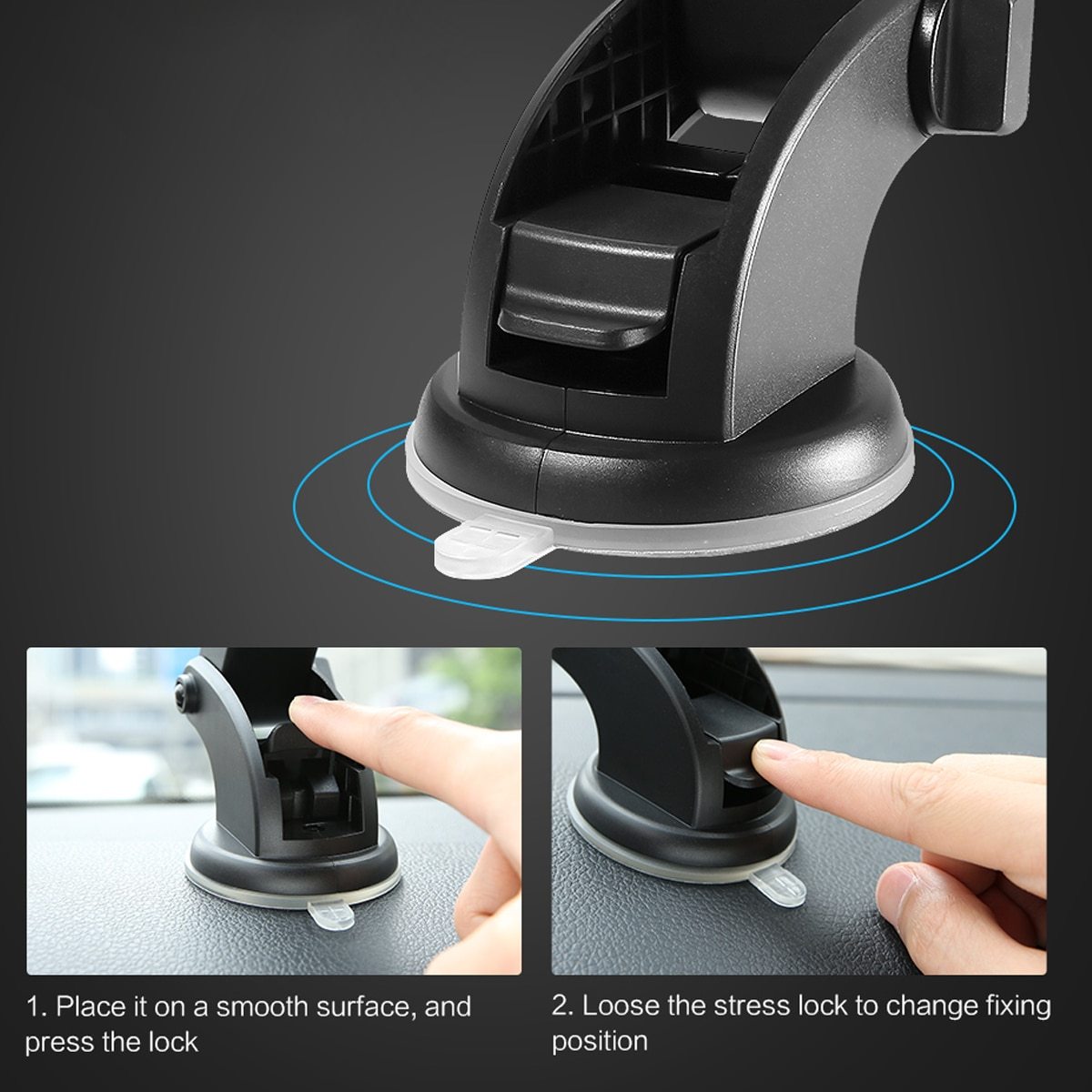 Car Phone Holder Telescopic Car Dashboard Suction Cup 5 Car Phone Holder Telescopic Car Dashboard Suction Cup - Image 5