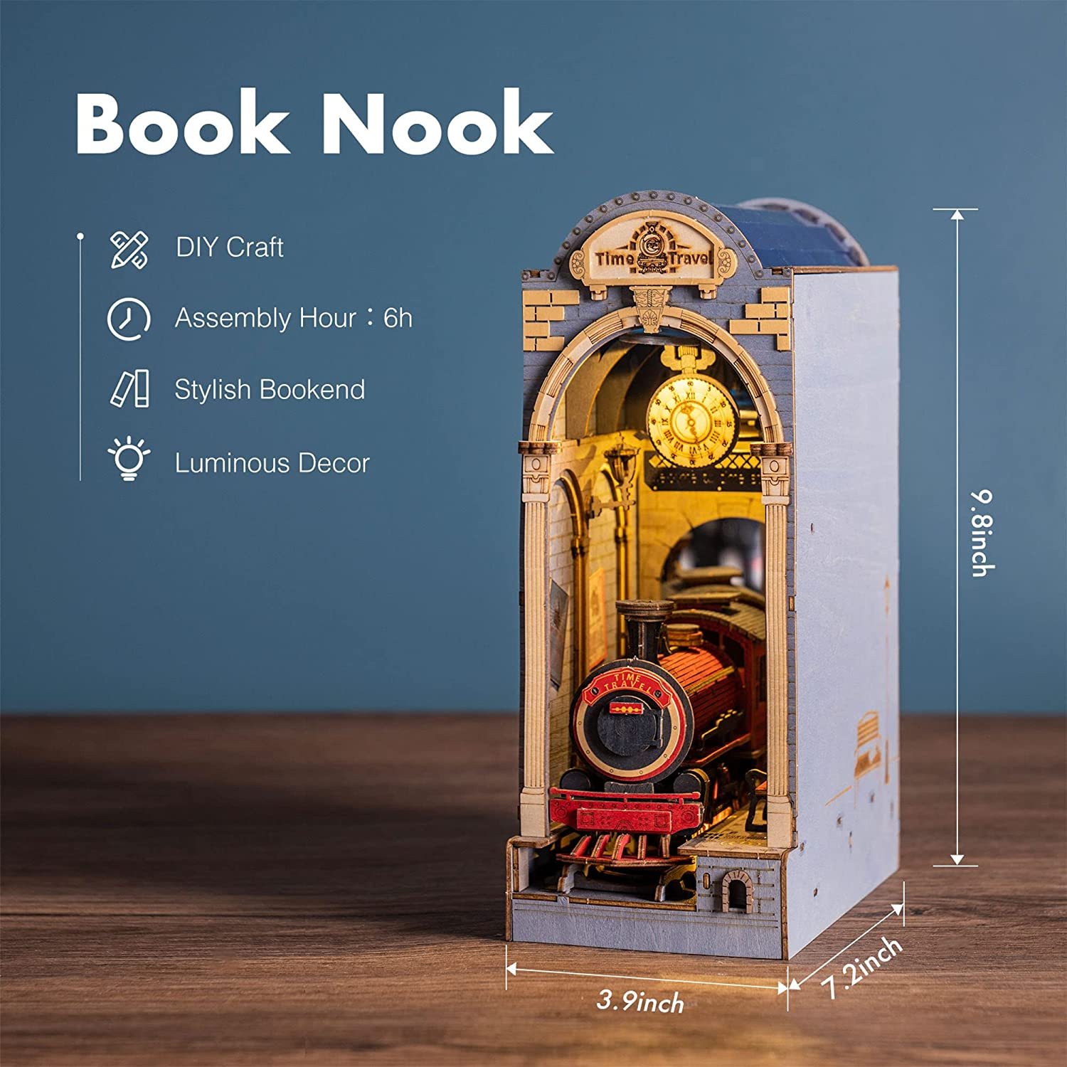 Robot Rolife Book Nooks Series Wooden Miniature House 1 Robot Rolife Book Nooks Series Wooden Miniature House