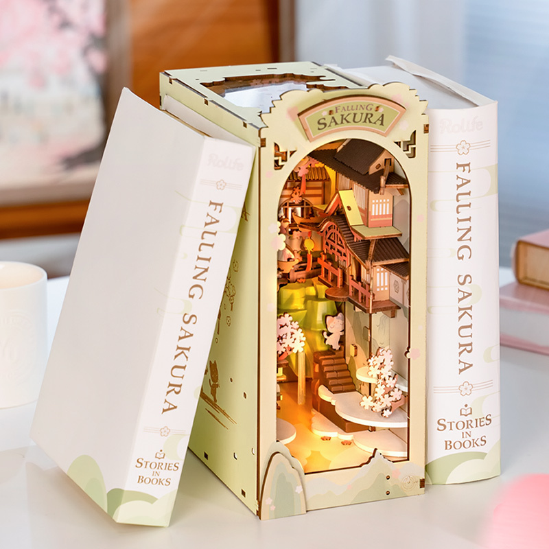 Robot Rolife Book Nooks Series Wooden Miniature House 7 Robot Rolife Book Nooks Series Wooden Miniature House - Image 7