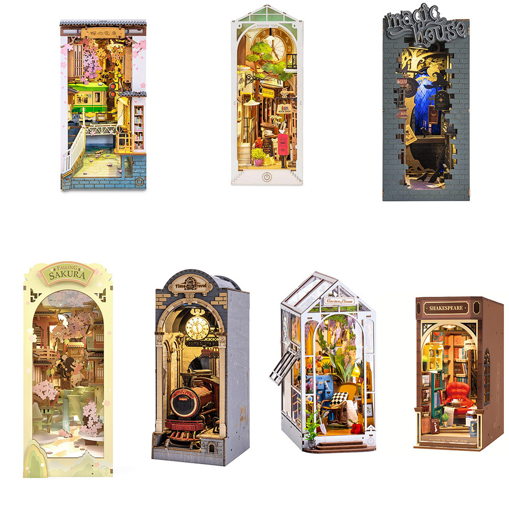 Robot Rolife Book Nooks Series Wooden Miniature House 2 Robot Rolife Book Nooks Series Wooden Miniature House - Image 2