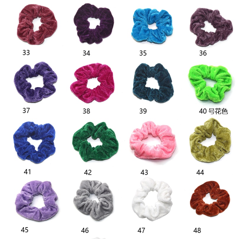 50 Pcs Gold Velvet Hair Ring 3 50 Pcs Gold Velvet Hair Ring - Image 3