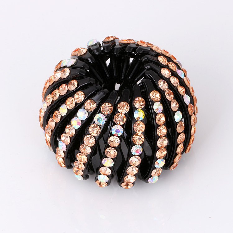 Bird's Nest Hairpin Color Rhinestone Ponytail Ball Hairpin 4 Bird's Nest Hairpin Color Rhinestone Ponytail Ball Hairpin - Image 4