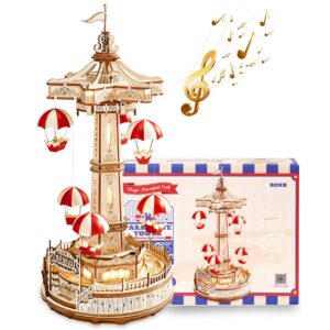 DIY Music Box Building Block Series 3D Wooden Puzzle