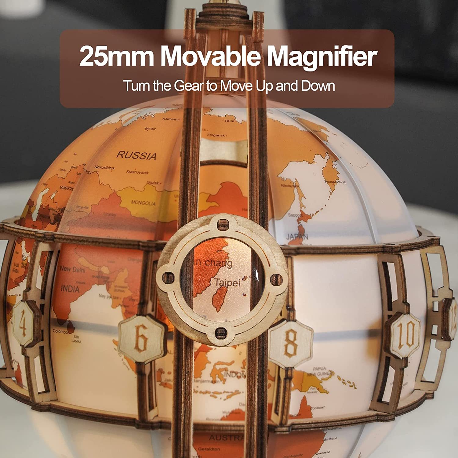Luminous Globe 3D Wooden 180PCS 3 Luminous Globe 3D Wooden 180PCS - Image 3