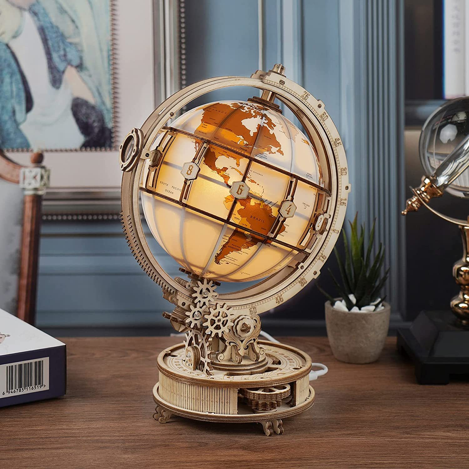 Luminous Globe 3D Wooden 180PCS 2 Luminous Globe 3D Wooden 180PCS - Image 2