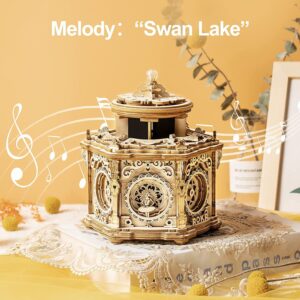 DIY Mechanical Music Box Kit 3D Wooden
