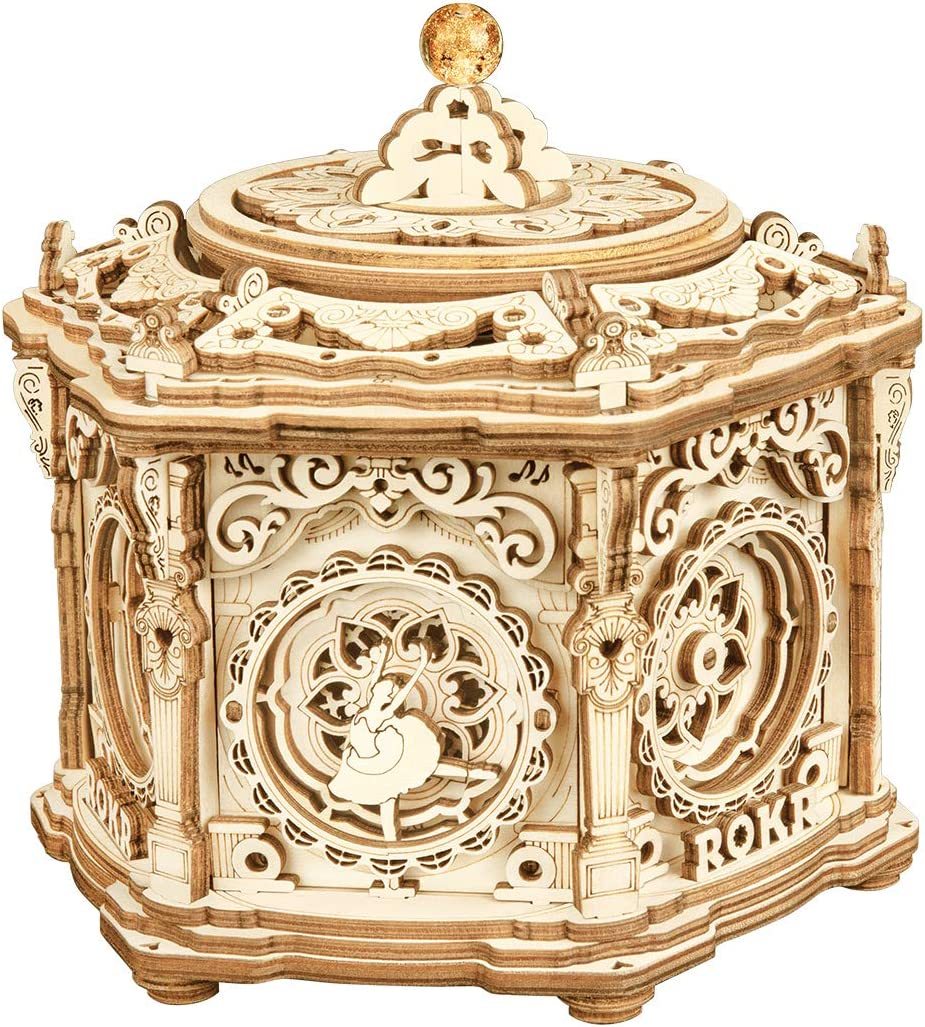 DIY Mechanical Music Box Kit 3D Wooden 7 DIY Mechanical Music Box Kit 3D Wooden - Image 7